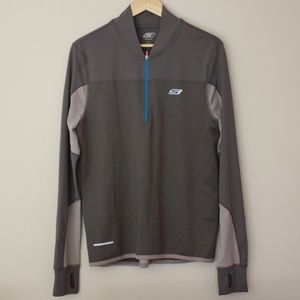Skechers 1/4 Zip Long Sleeve w/ Thumb Holes Small